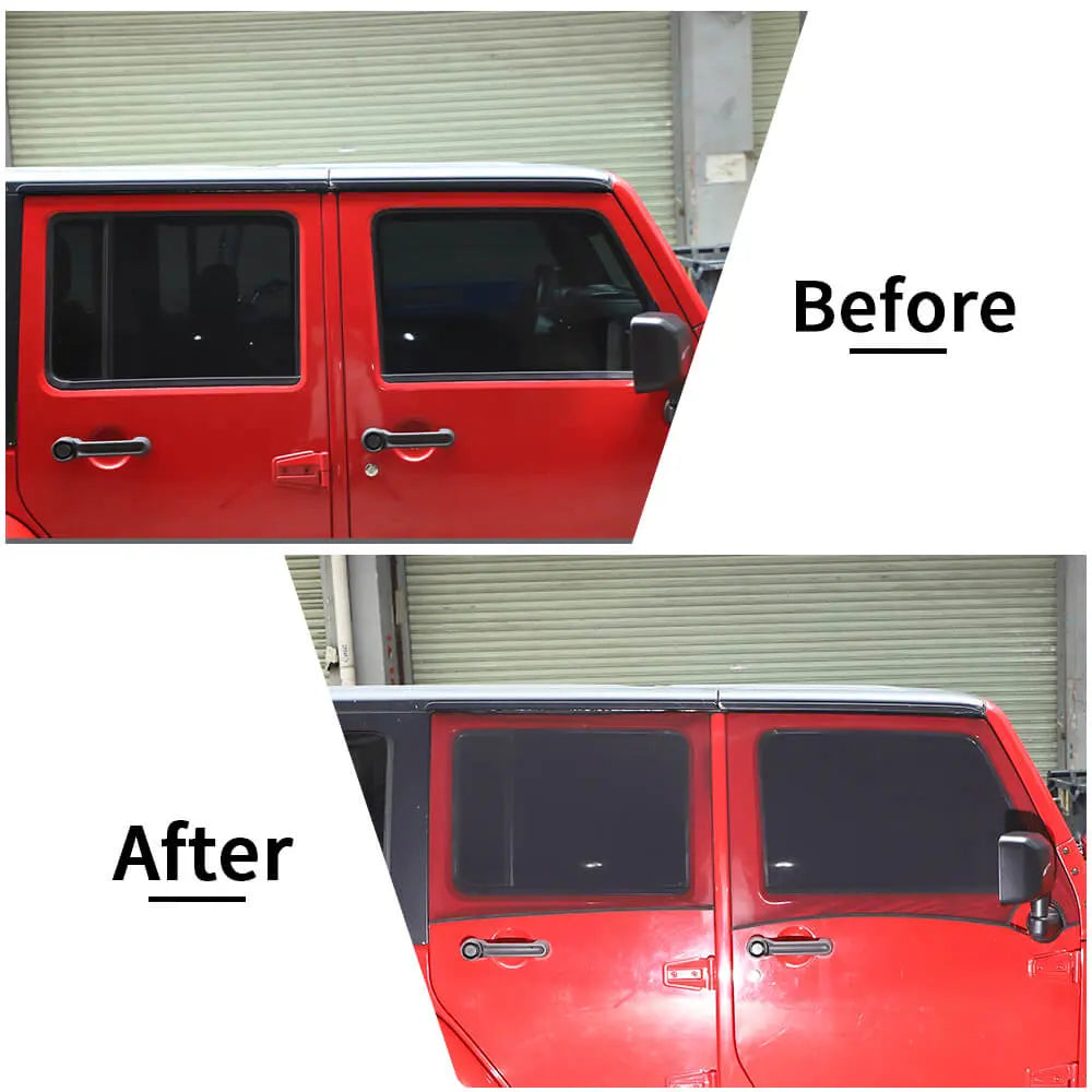 For Jeep Wrangler TJ JK JL & Gladiator JT Window Sunshade Mesh Anti Insect Net Cover