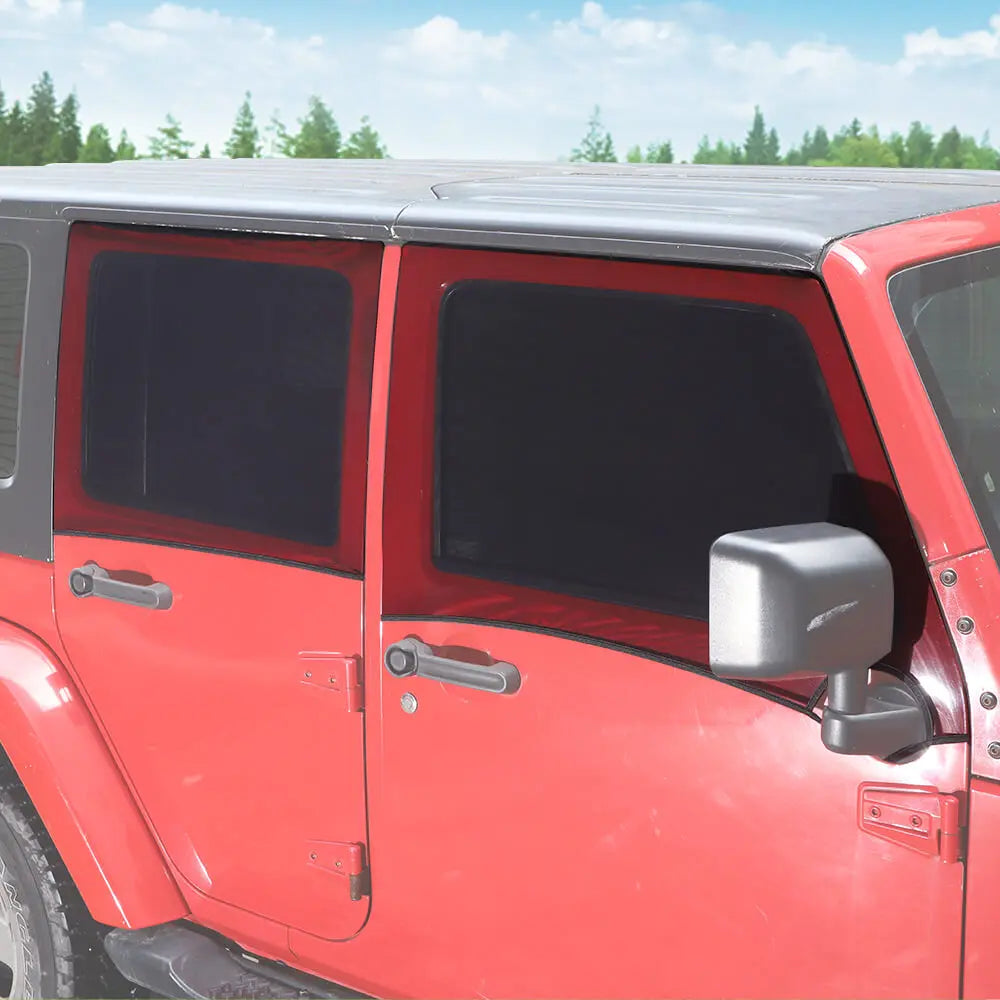 For Jeep Wrangler TJ JK JL & Gladiator JT Window Sunshade Mesh Anti Insect Net Cover