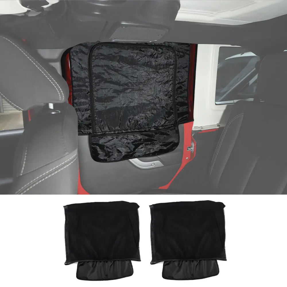 For Jeep Wrangler TJ JK JL & Gladiator JT Window Sunshade Mesh Anti Insect Net Cover
