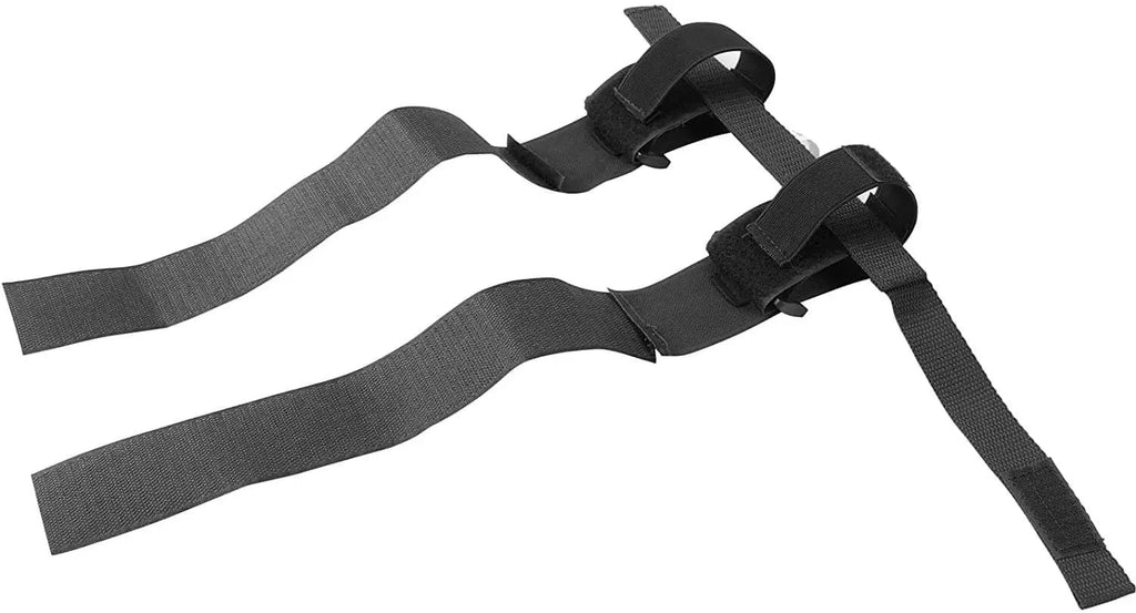 For Jeep Wrangler TJ YJ JK JKU JL JLU JT Universal Roll Bar Flashlight Holder Strap(Black)