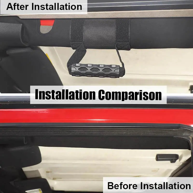 For Jeep Wrangler YJ CJ TJ JK JKU JL JLU & Gladiator JT 4 x Roll Bar Grab Handles Grip Handle