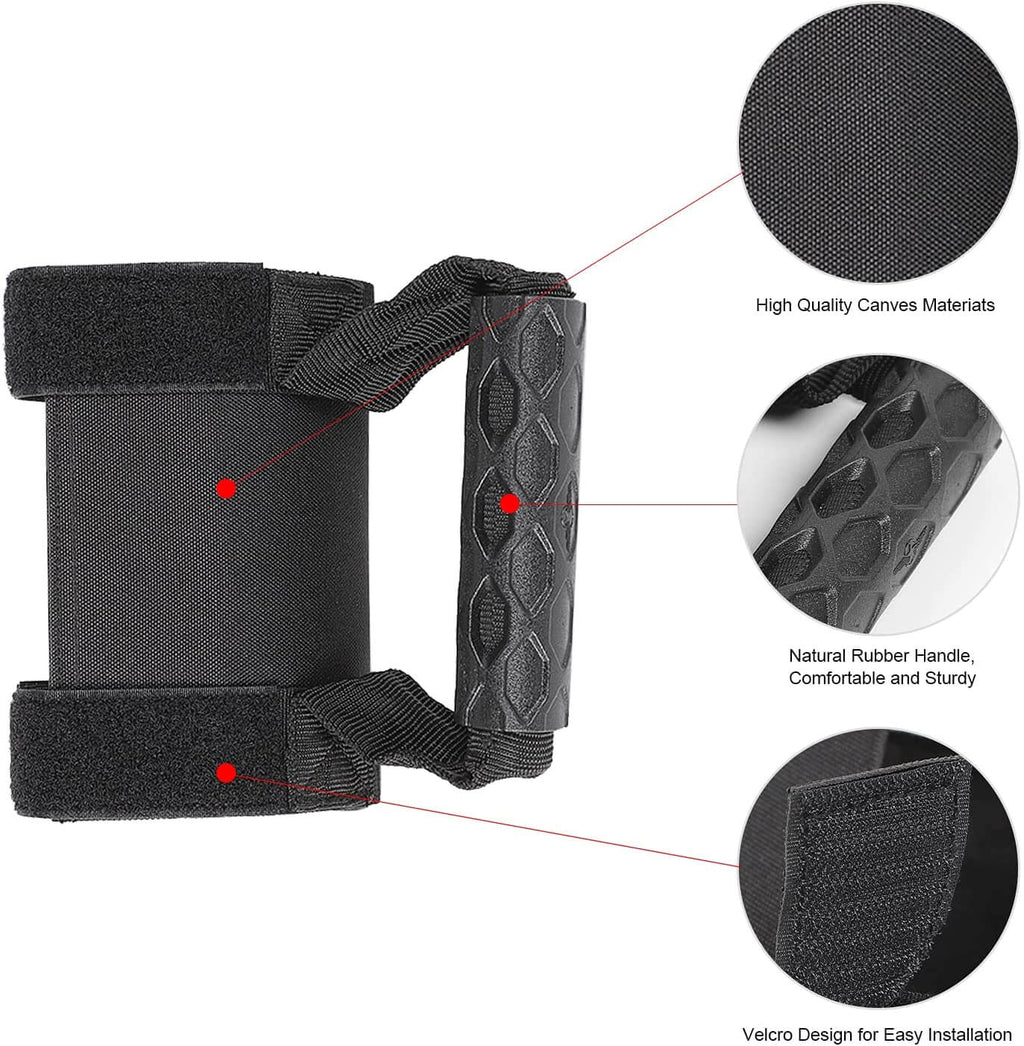 For Jeep Wrangler YJ CJ TJ JK JKU JL JLU & Gladiator JT 4 x Roll Bar Grab Handles Grip Handle