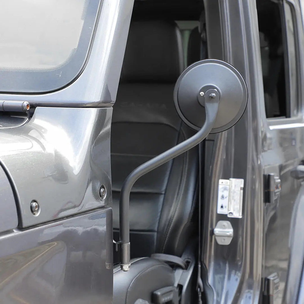 For Jeep Wrangler YJ/JK/JL/JT/TJ Car Door Side Glass Rearview Mirrors
