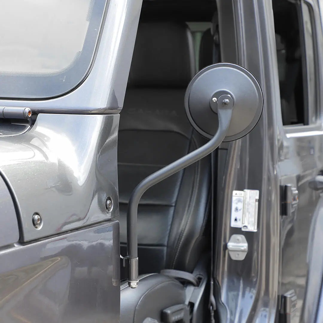 For Jeep Wrangler YJ/JK/JL/JT/TJ Car Door Side Glass Rearview Mirrors