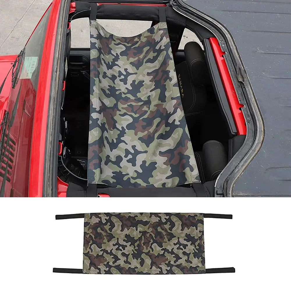 For Jeep Wrangler YJ TJ JK JKU JL JLU JT Car Roof Hammock Cargo Net Sunshade