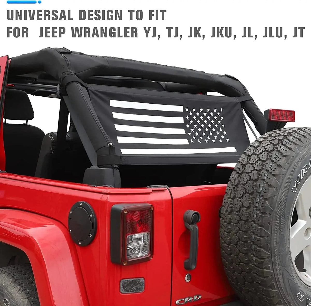 For Jeep Wrangler YJ TJ JK JKU JL JLU JT Car Roof Hammock Cargo Net Sunshade