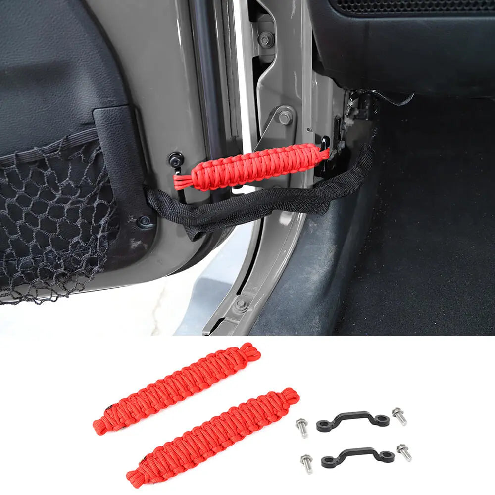 For Jeep Wrangler YJ TJ JK JKU JL JLU & Gladiator JT 4 x Door Limiting Strap & Stopper Straps