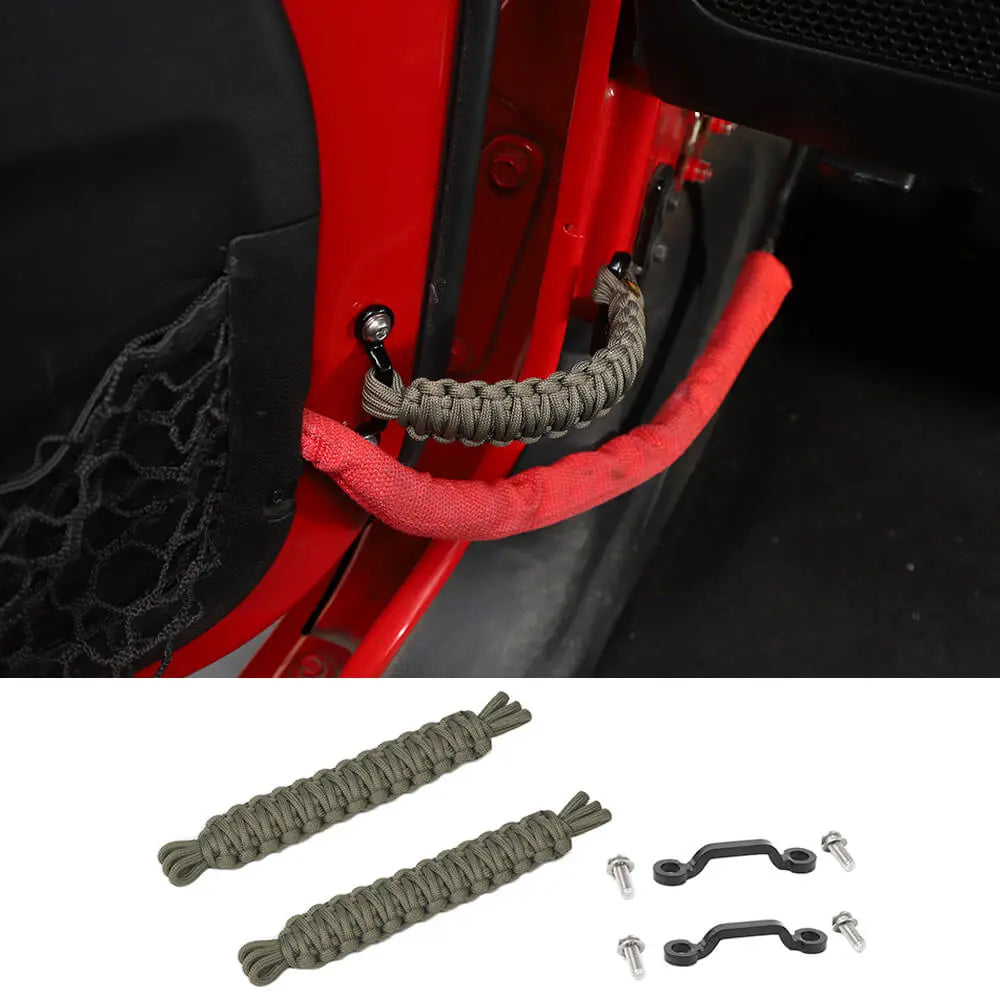 For Jeep Wrangler YJ TJ JK JKU JL JLU & Gladiator JT 4 x Door Limiting Strap & Stopper Straps