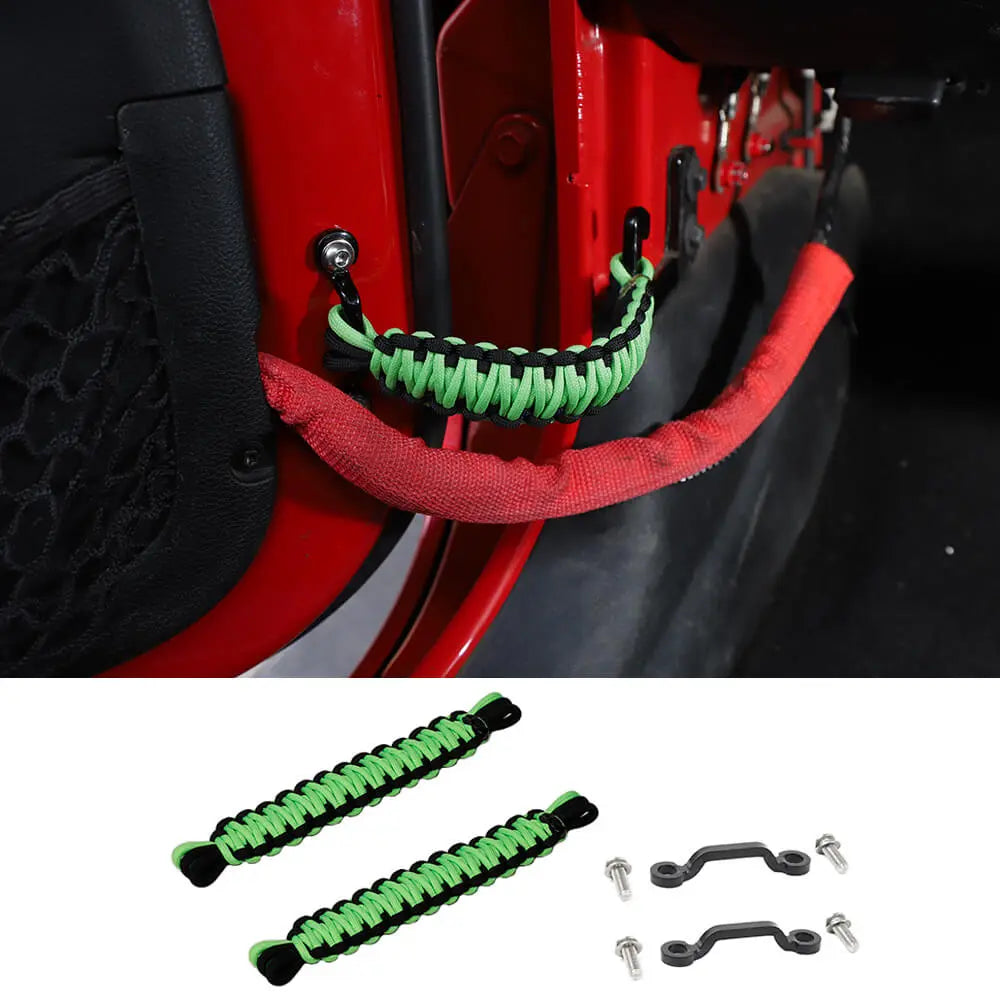 For Jeep Wrangler YJ TJ JK JKU JL JLU & Gladiator JT 4 x Door Limiting Strap & Stopper Straps