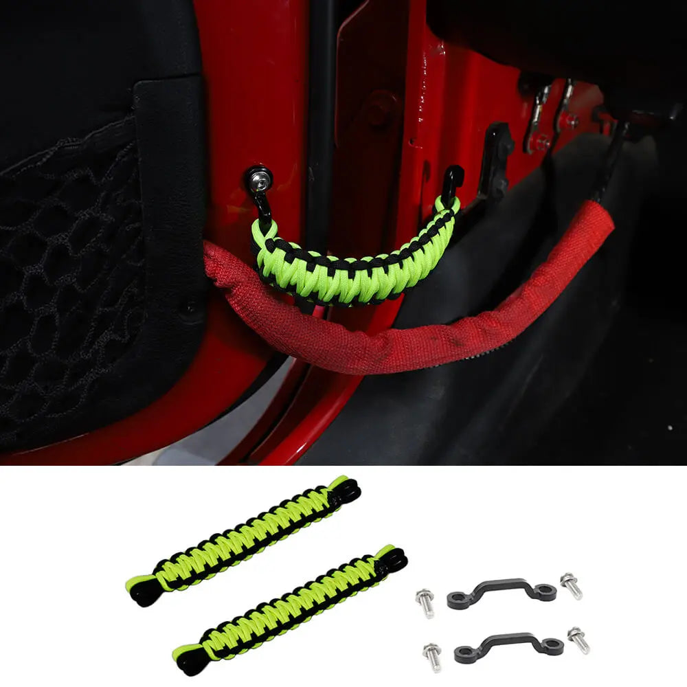 For Jeep Wrangler YJ TJ JK JKU JL JLU & Gladiator JT 4 x Door Limiting Strap & Stopper Straps