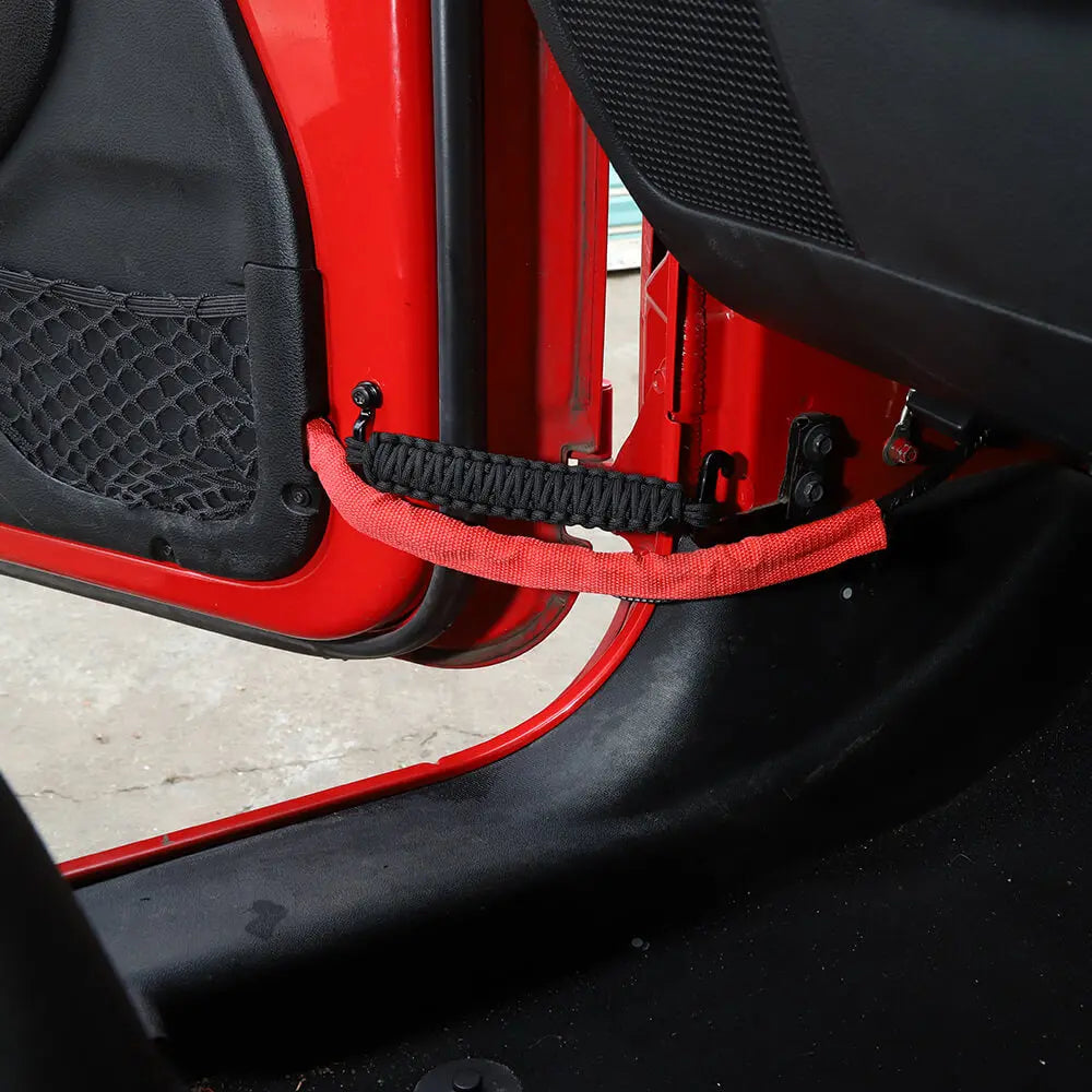 For Jeep Wrangler YJ TJ JK JKU JL JLU & Gladiator JT 4 x Door Limiting Strap & Stopper Straps