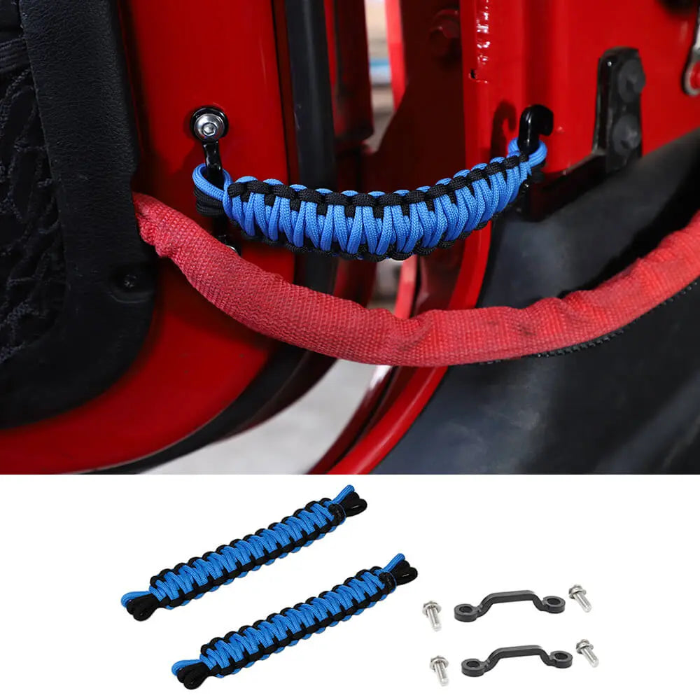 For Jeep Wrangler YJ TJ JK JKU JL JLU & Gladiator JT 4 x Door Limiting Strap & Stopper Straps