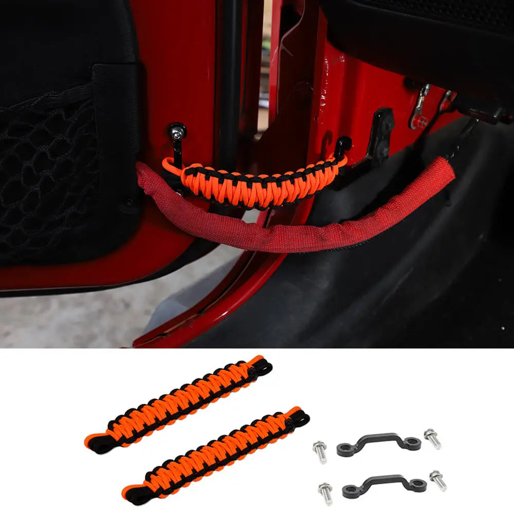 For Jeep Wrangler YJ TJ JK JKU JL JLU & Gladiator JT 4 x Door Limiting Strap & Stopper Straps