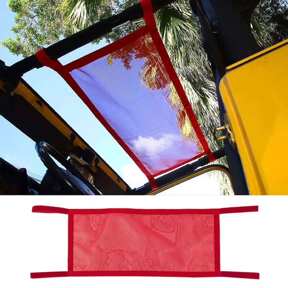 For Jeep Wrangler YJ TJ JK JKU JL JLU & Gladiator JT Cargo Net Roof Hammock