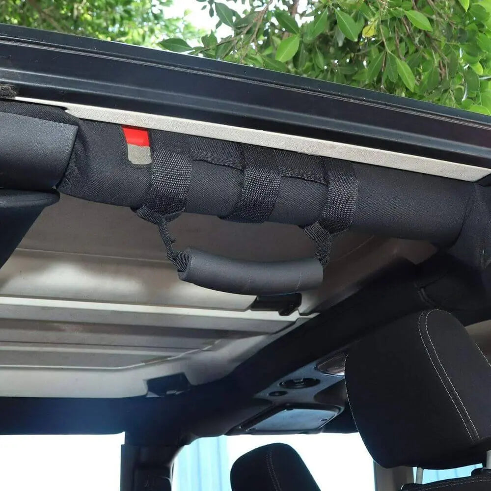 For Jeep Wrangler YJ TJ JK JL JKU 4x Roll Bar Grab Top Handles Grip Wide Oxford