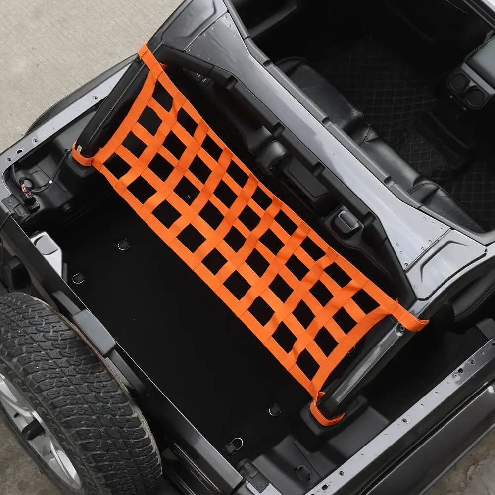 For Jeep Wrangler YJ TJ JK JL Multi-function Mesh Cargo Net Car Roof Net Hammock