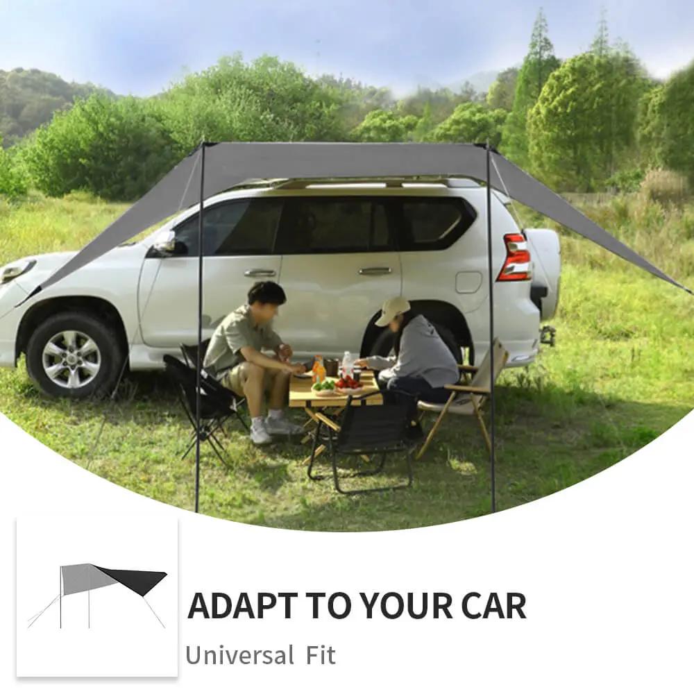 For Universal Car Awning Camping SUV Sun Shelter Waterproof Universal Tent Canopy Anti-Uv