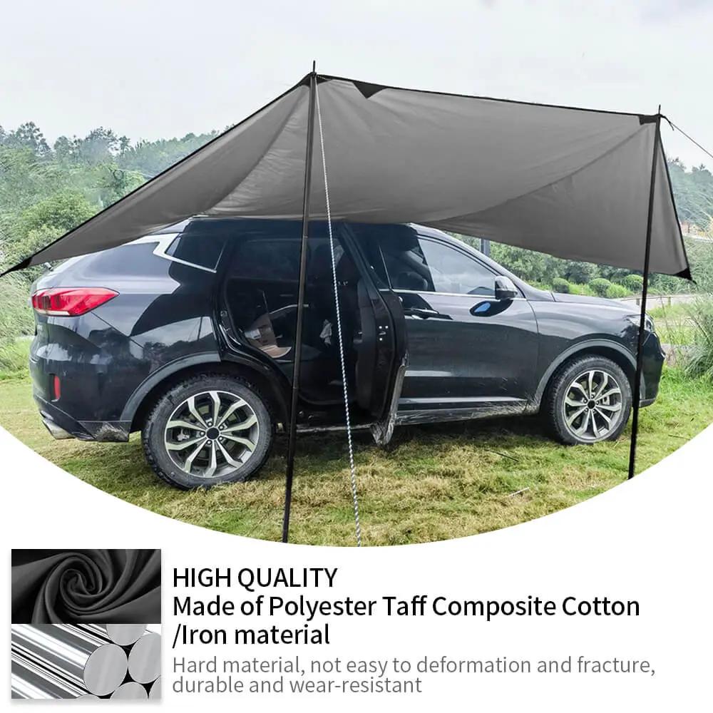 For Universal Car Awning Camping SUV Sun Shelter Waterproof Universal Tent Canopy Anti-Uv