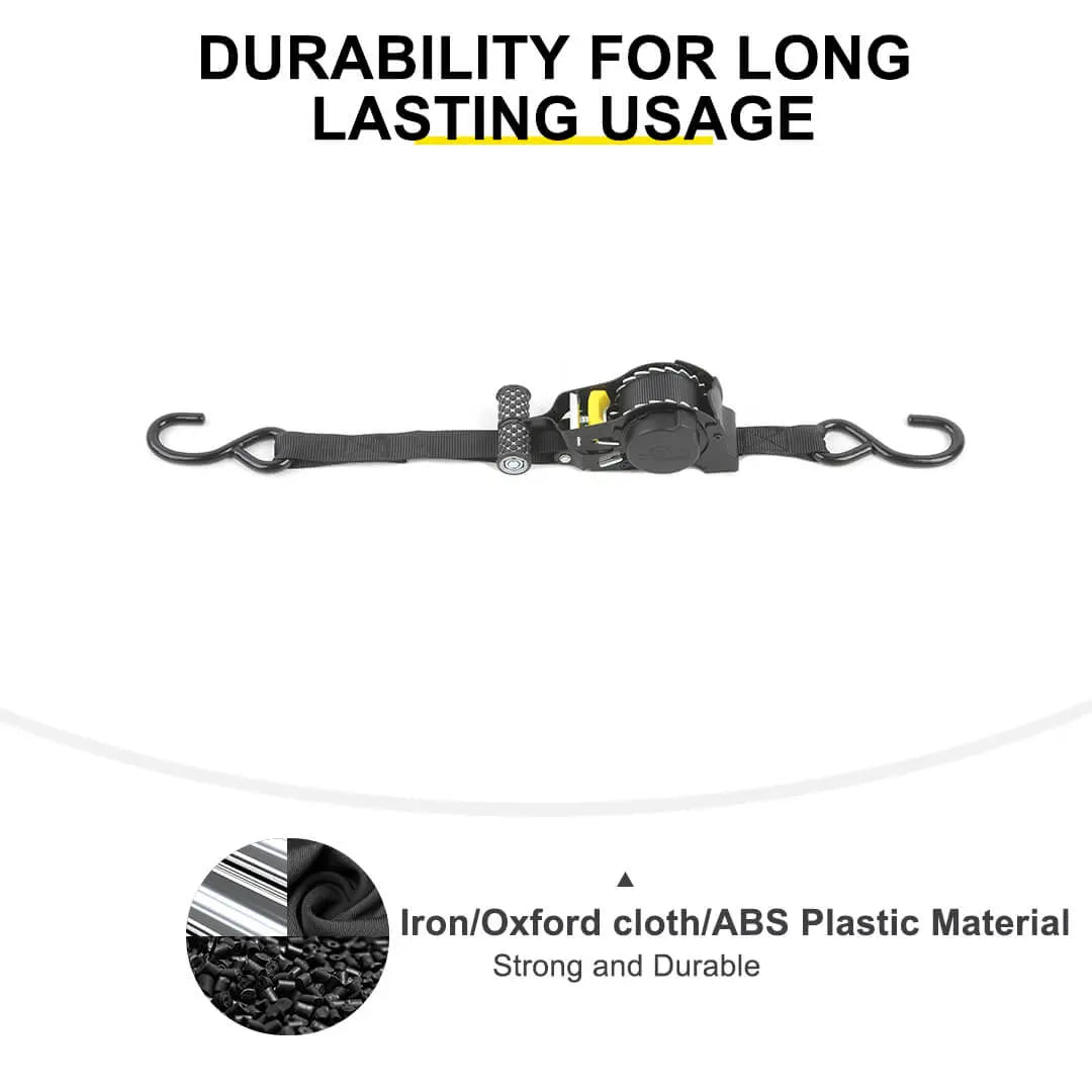For Universal Car Cargo Fixed Straps Automatic Recycling Tensioner Accessories