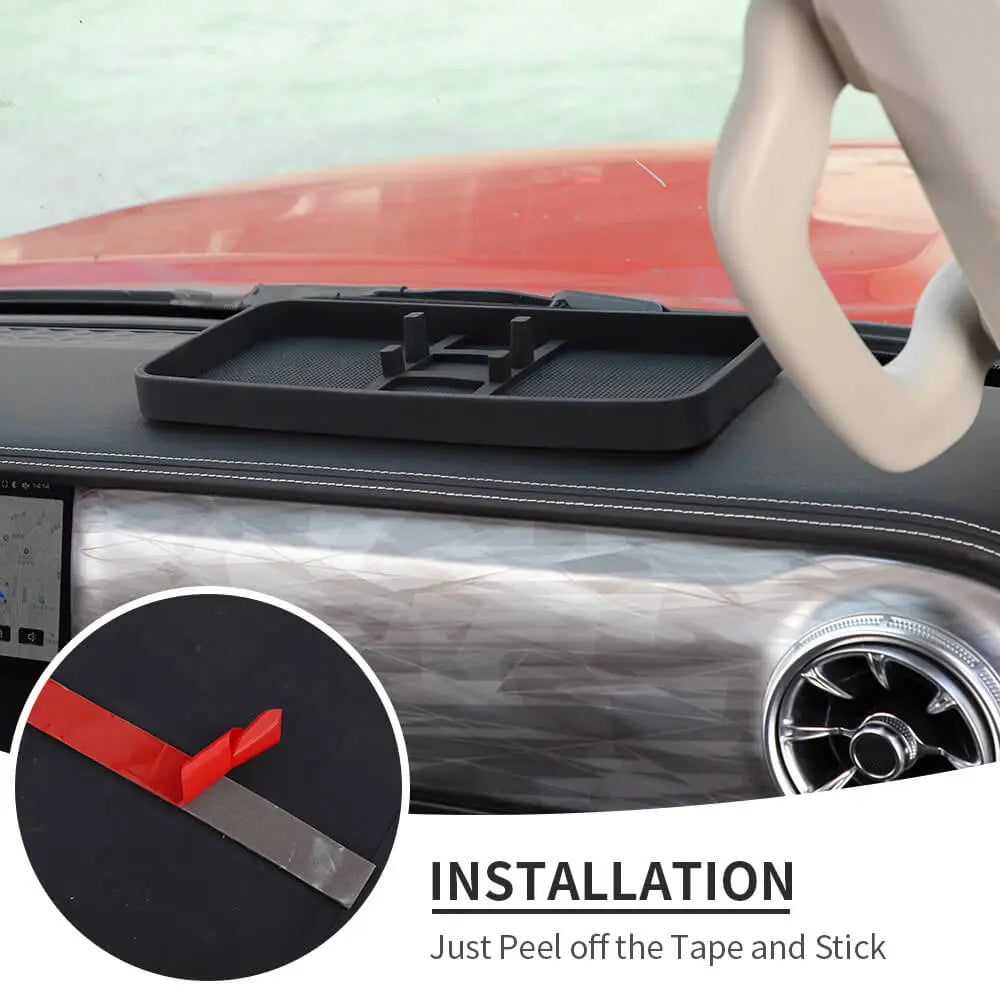 For Universal Car Center Console Dash Phone Holder Storage Box