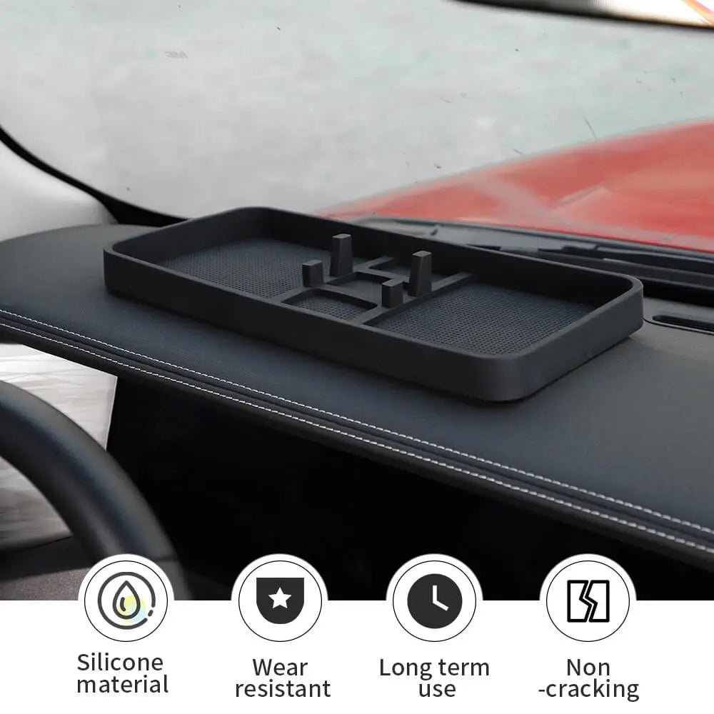 For Universal Car Center Console Dash Phone Holder Storage Box