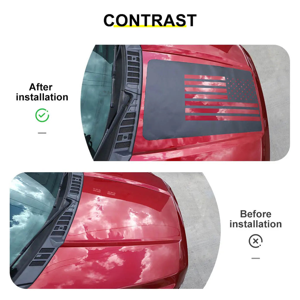 For Universal Car Exterior Front Engine Hood Decal Sticker Trim Cover