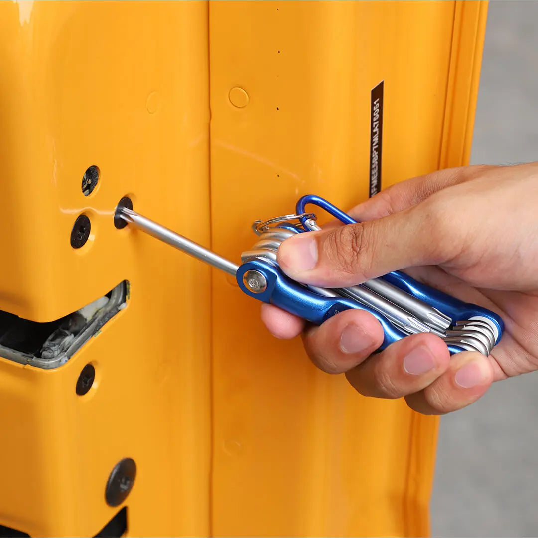 For Universal Car Folding Allen Key Portable Hex Wrench Tool Screwdriver Combination
