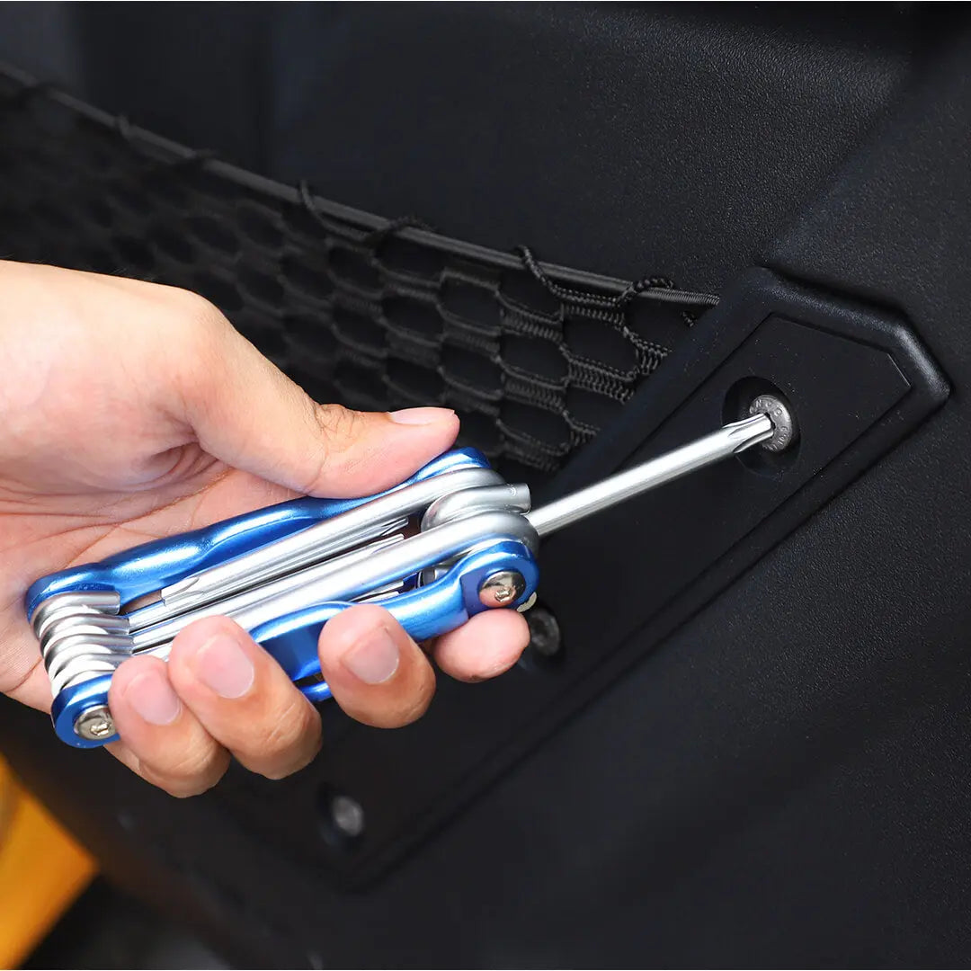 For Universal Car Folding Allen Key Portable Hex Wrench Tool Screwdriver Combination