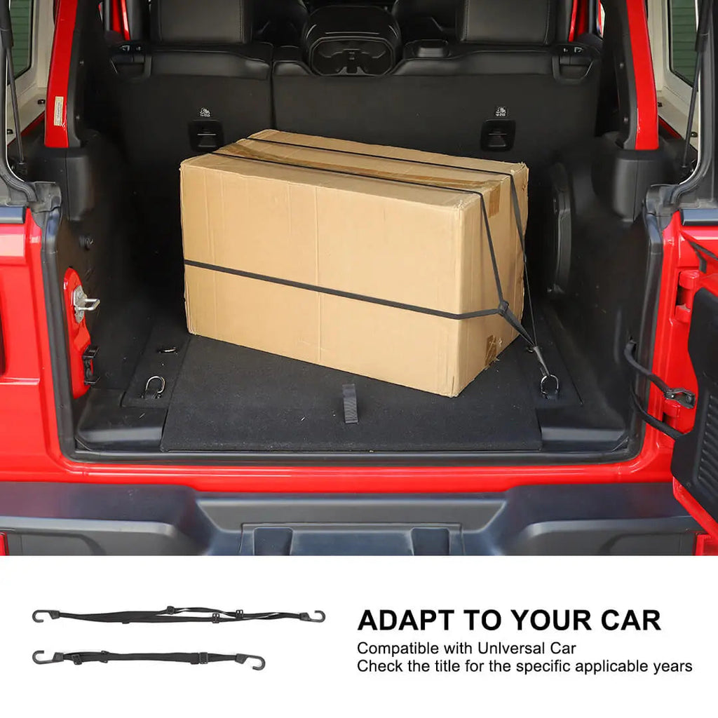 For Universal Car Interior Rear Trunk Adjustable Trunk Organizer Elastic Fixed Strap Accessories