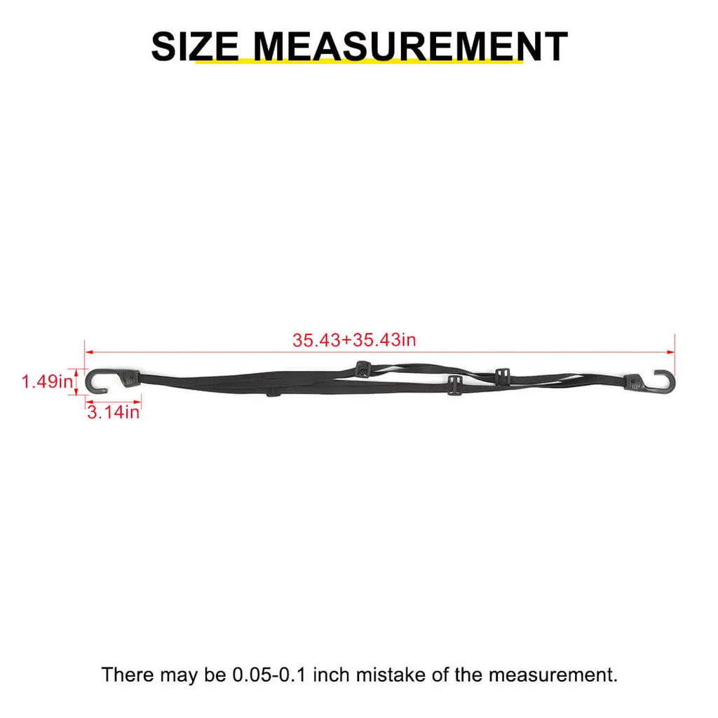 For Universal Car Interior Rear Trunk Adjustable Trunk Organizer Elastic Fixed Strap Accessories