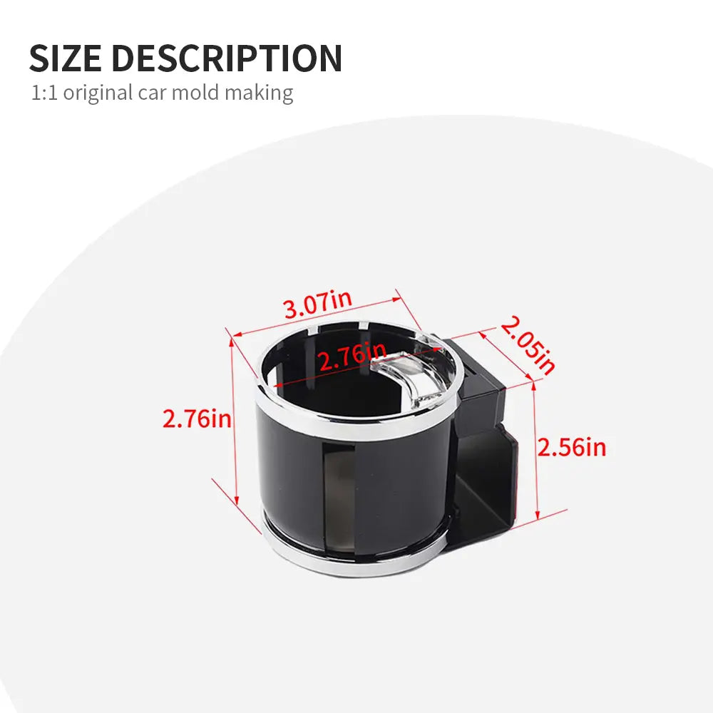 For Universal Car Multi-functional Practical Water Cup Holder Black