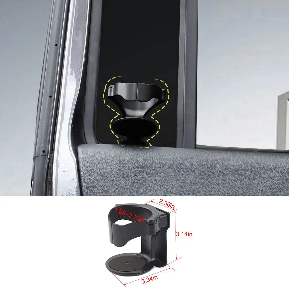 For Universal Car Multi-functional Practical Water Cup Holder Black