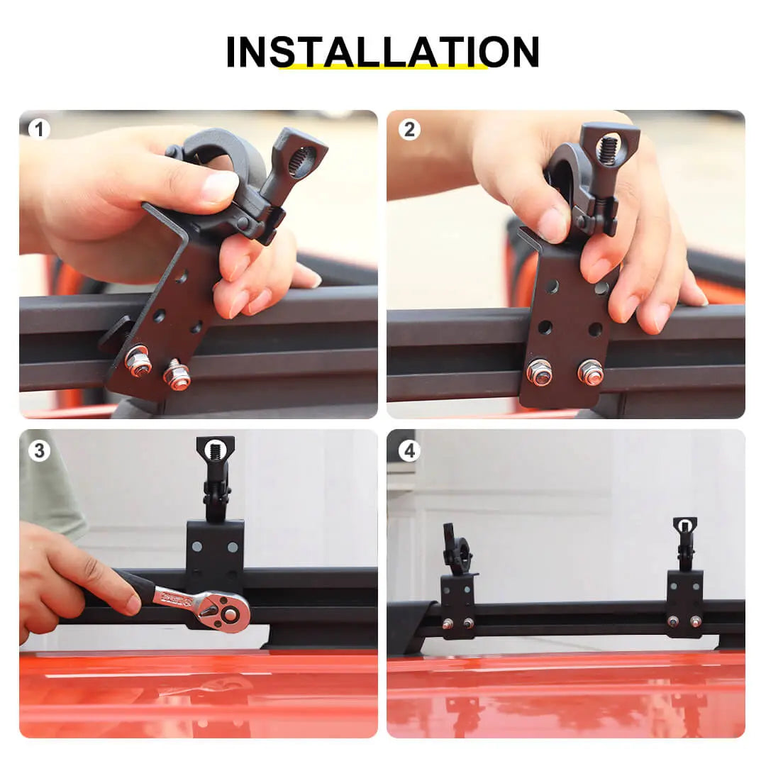 For Universal Car Roof Engineer Shovel Bracket Accessories (2 pcs)