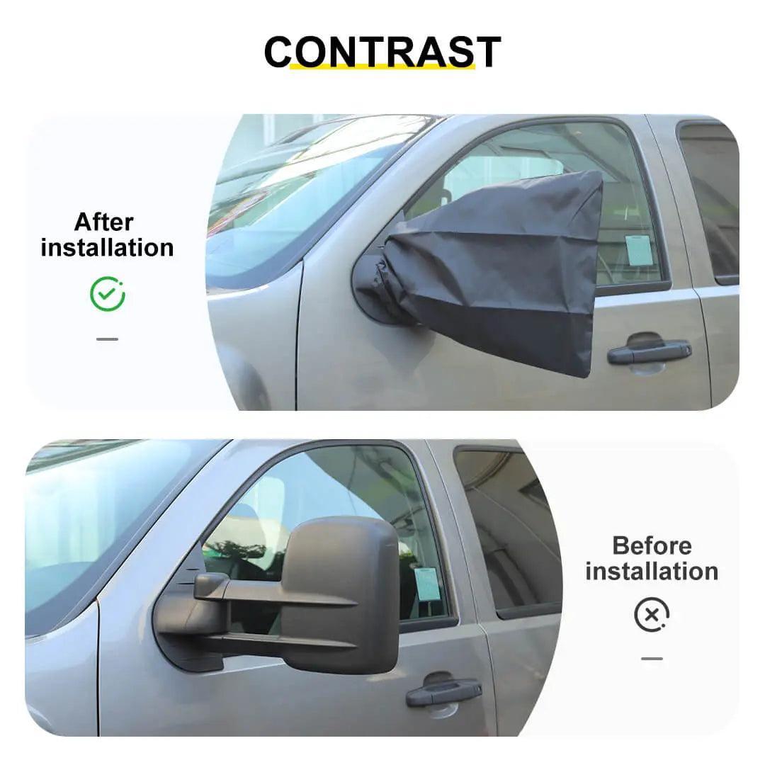 For Universal Car Side View Mirror Cover Rearview Snow Ice Protection Cover (2 pcs)