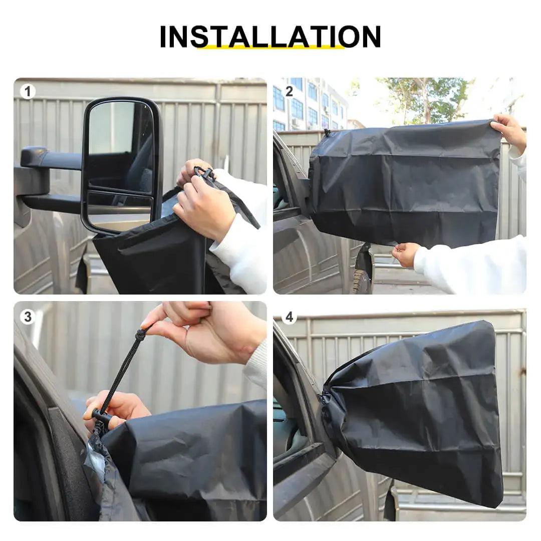 For Universal Car Side View Mirror Cover Rearview Snow Ice Protection Cover (2 pcs)
