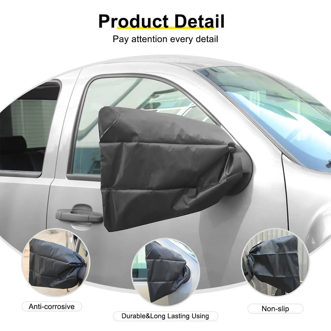 For Universal Car Side View Mirror Cover Rearview Snow Ice Protection Cover (2 pcs)