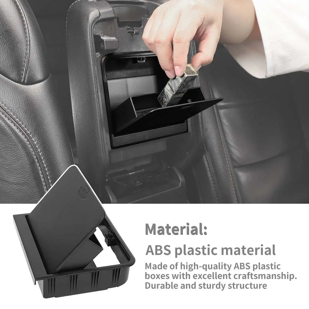 For 2018+ Jeep Wrangler JL/Gladiator JT Hidden Console Armrest Box Compartment Storage