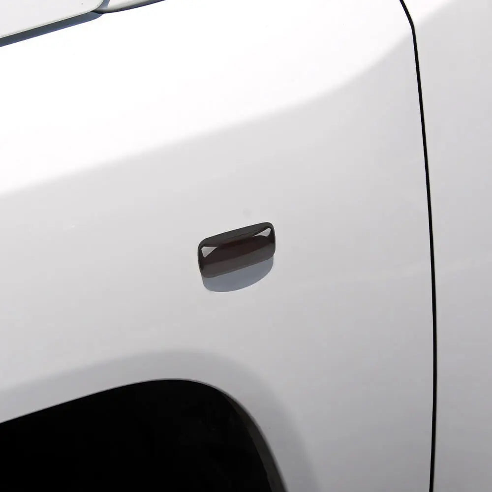 For Jeep 2011-2021 Grand Cherokee WK2 / 2008-2016 Compass/ Patriot LED Side Marker Smoked Turn Signal Lights Covers Trim Blackened