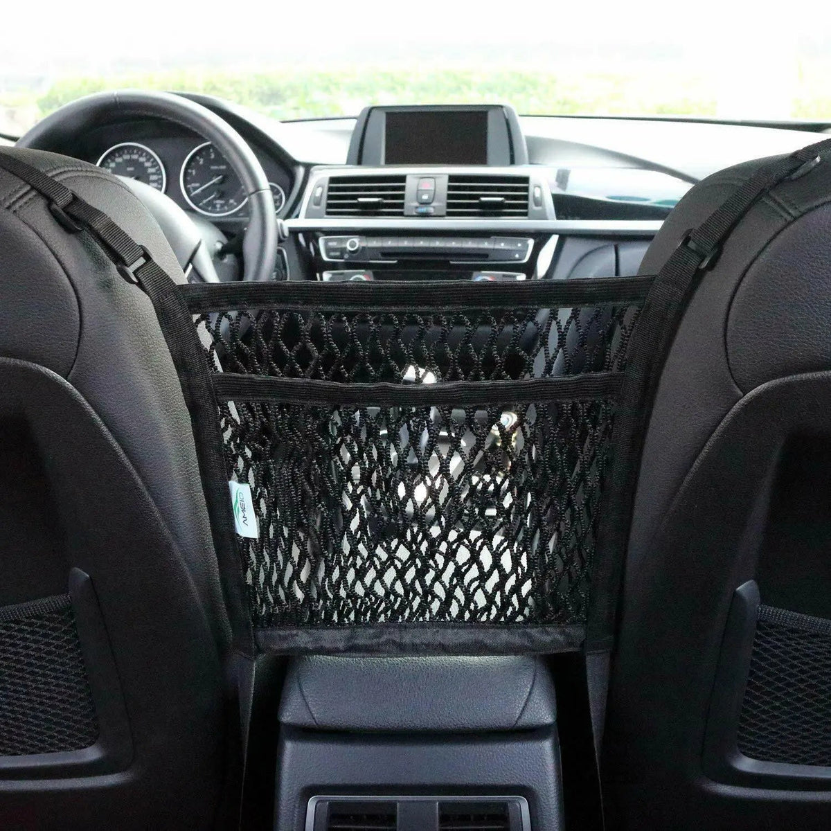 Universal Car Seat Storage Mesh Organizer Cargo Net Hook Pouch Holder for Purse Phone Bag