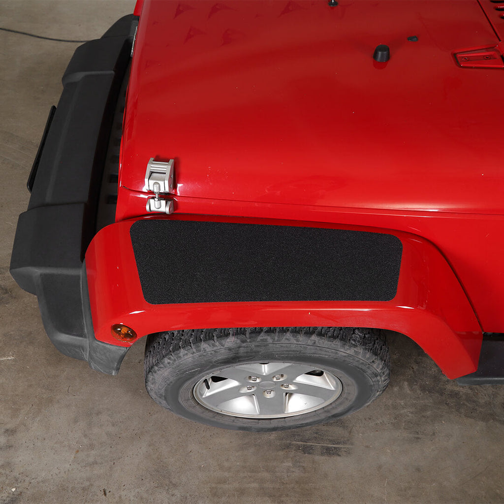 For 2007-2018 Jeep Wrangler JK Front Fender Top Anti-Scratch Protector Pad（2 pcs）