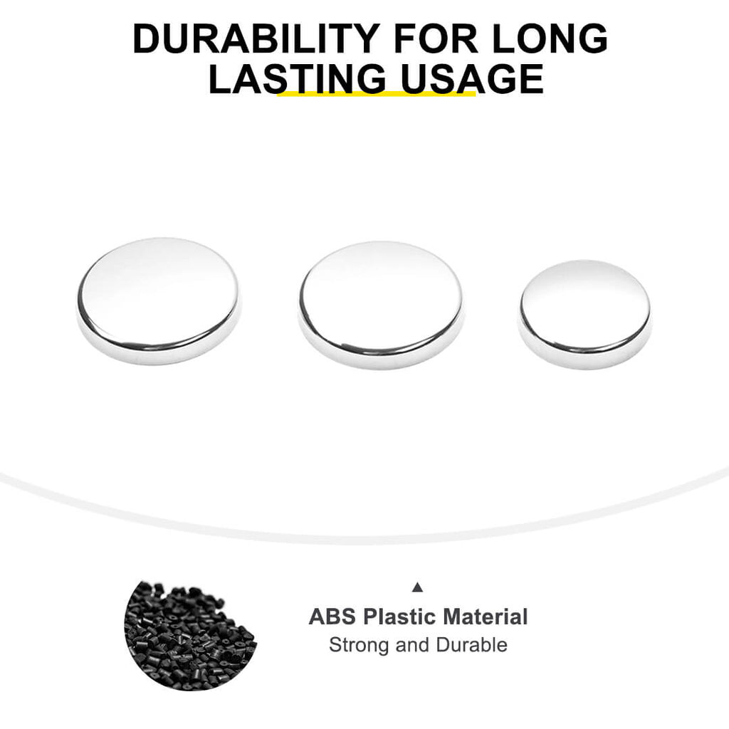 For 2007- 2018 Jeep Wrangler JK Chrome Tailgate Rear Glass Door Decor Cover Trim（2 pcs）