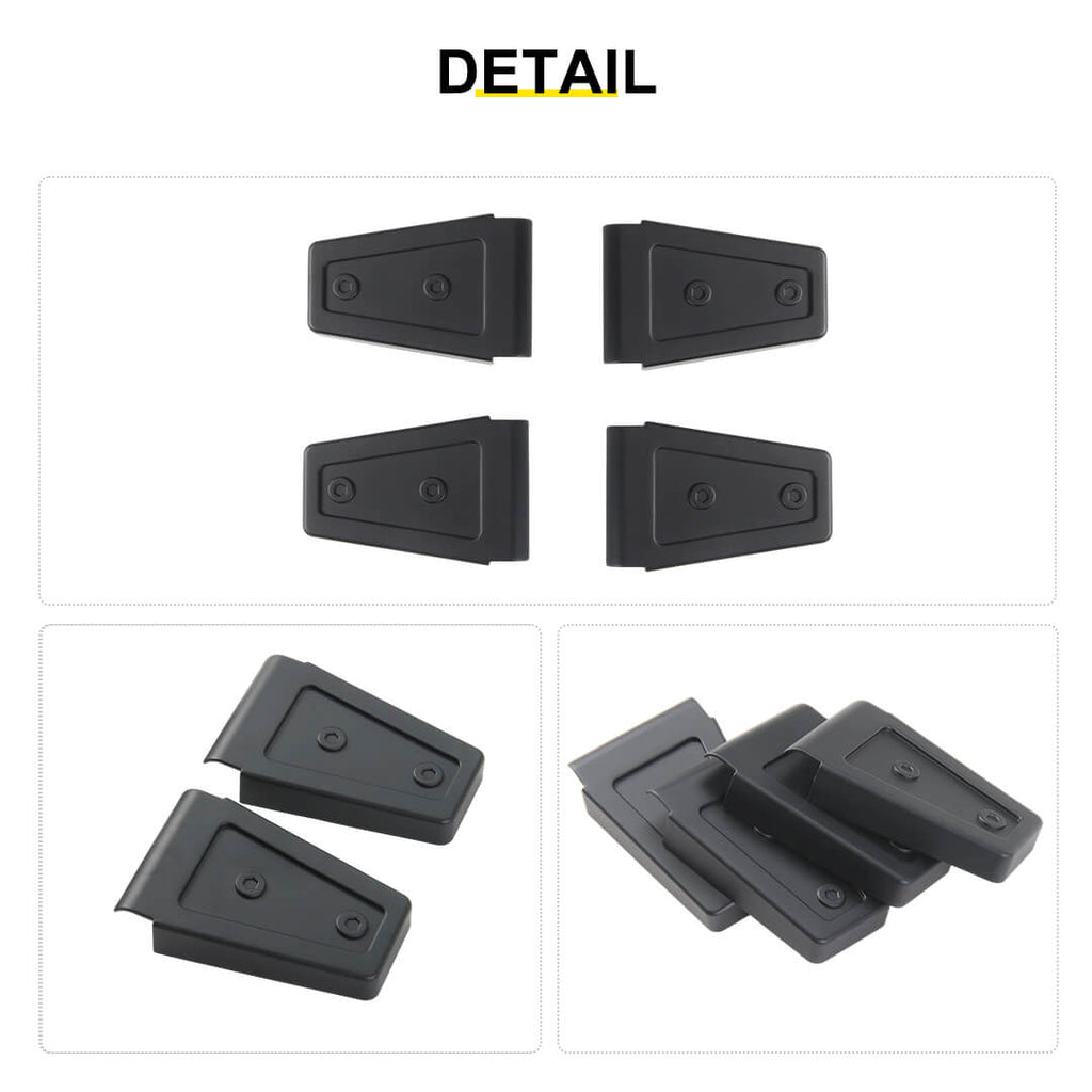 For 2007-2018 Jeep Wrangler JK 2 Door Door & Hood Hinge Cover Trim Exterior Accessories（6 pcs）