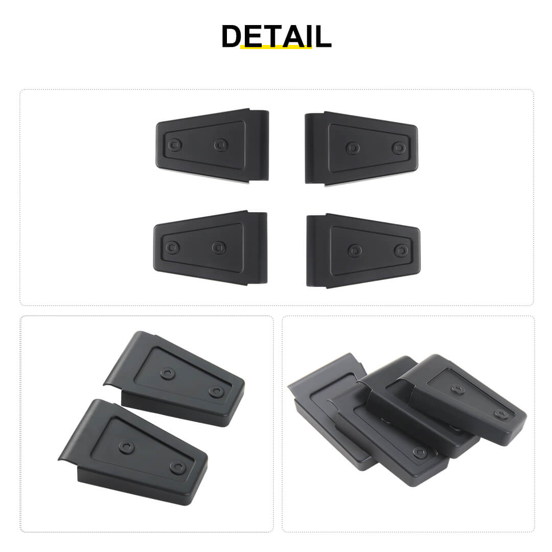 For 2007-2018 Jeep Wrangler JK 2 Door Door & Hood Hinge Cover Trim Exterior Accessories（6 pcs）