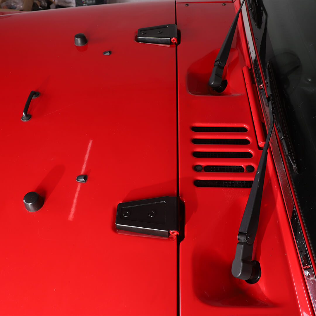For 2007-2018 Jeep Wrangler JK 2 Door Door & Hood Hinge Cover Trim Exterior Accessories（6 pcs）