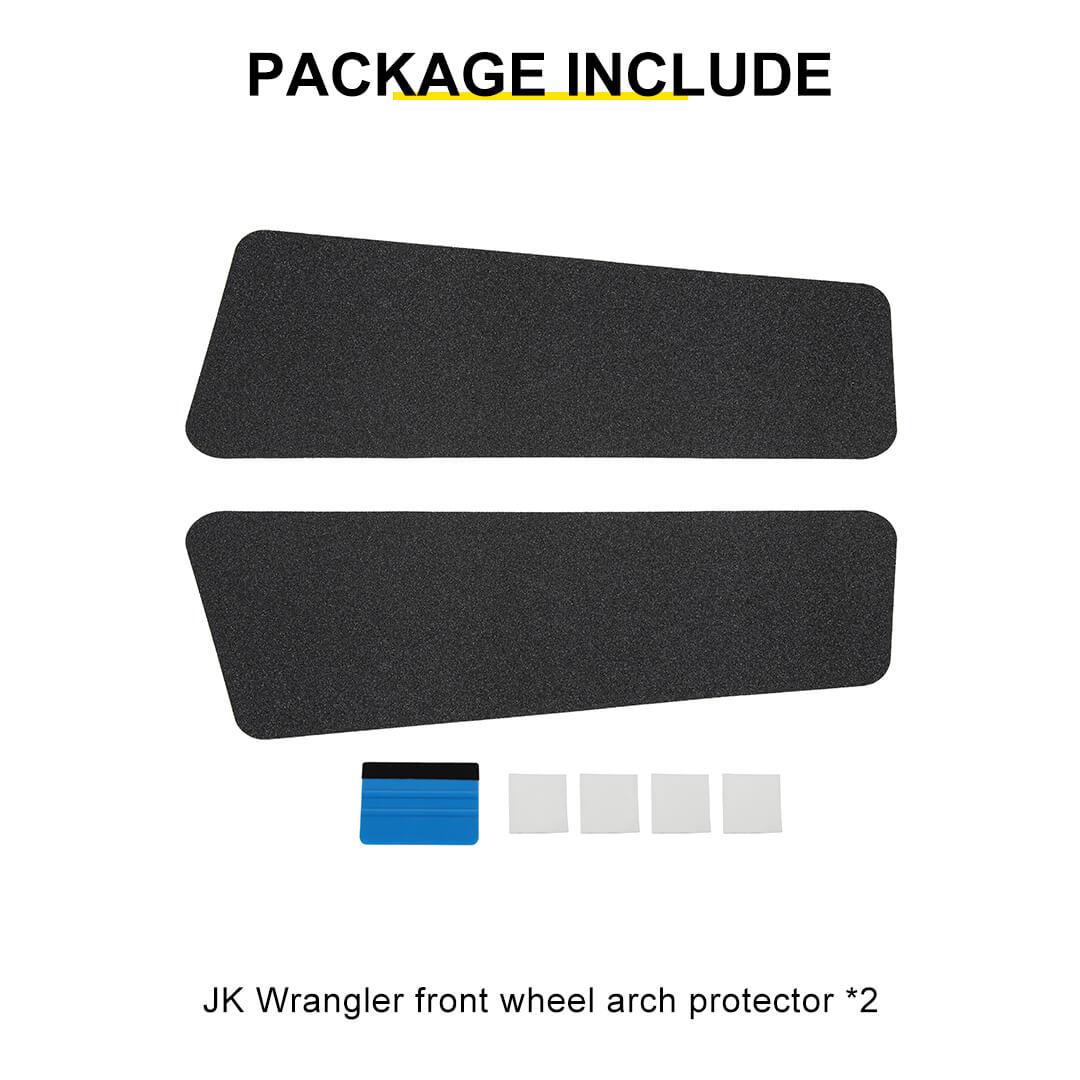 For 2007-2018 Jeep Wrangler JK Front Fender Top Anti-Scratch Protector Pad（2 pcs）