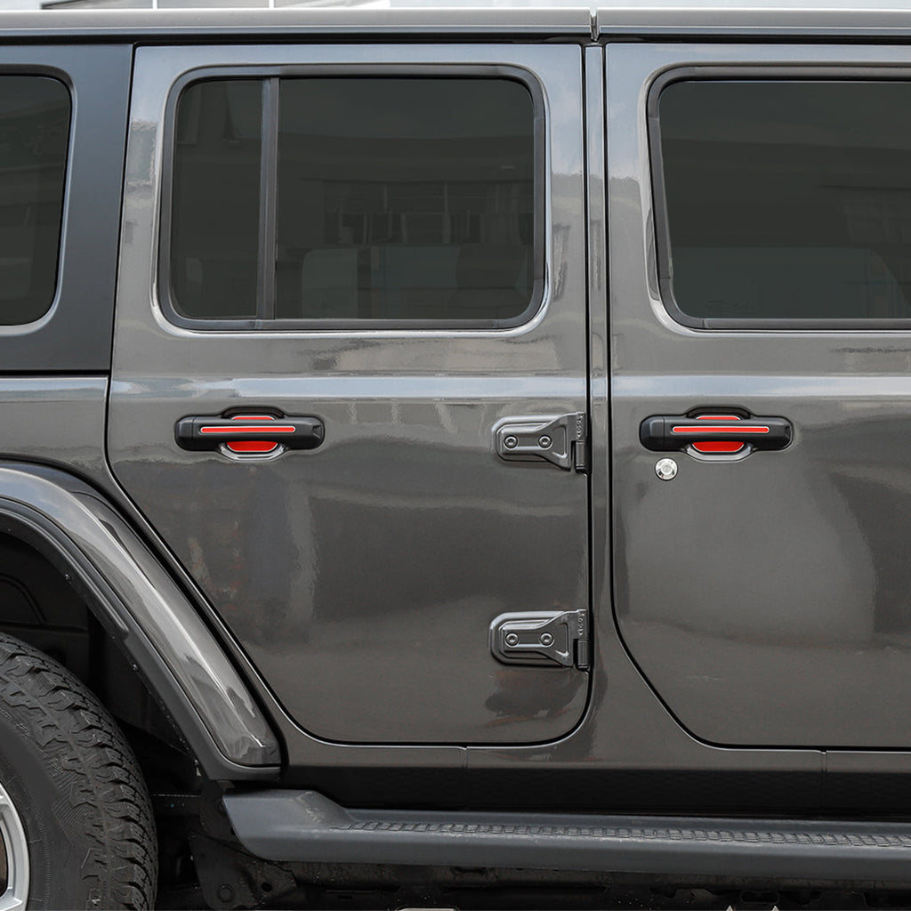 For 2020+ Jeep Gladiator JT 4 Door Aluminium Door Handle Trim Cover（8 pcs）