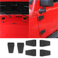 For 2007-2018 Jeep Wrangler JK 2 Door Door & Hood Hinge Cover Trim Exterior Accessories（6 pcs）
