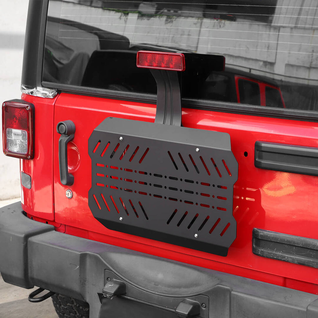 For 2007-2018 Jeep Wrangler JK Tailgate Expansion Bracket Rear Door Support Rack Cargo Mount（4 pcs）