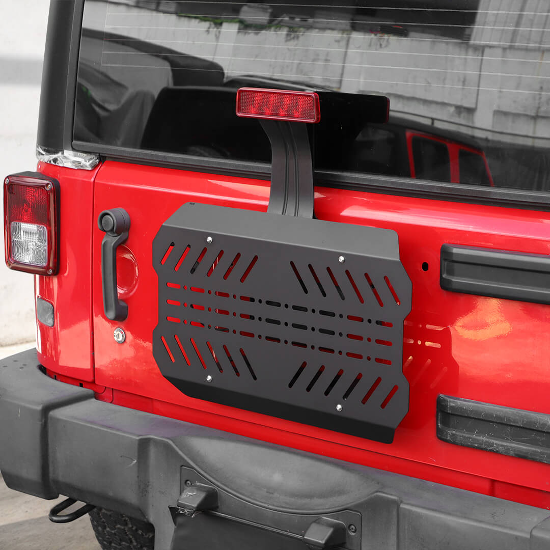 For 2007-2018 Jeep Wrangler JK Tailgate Expansion Bracket Rear Door Support Rack Cargo Mount（4 pcs）