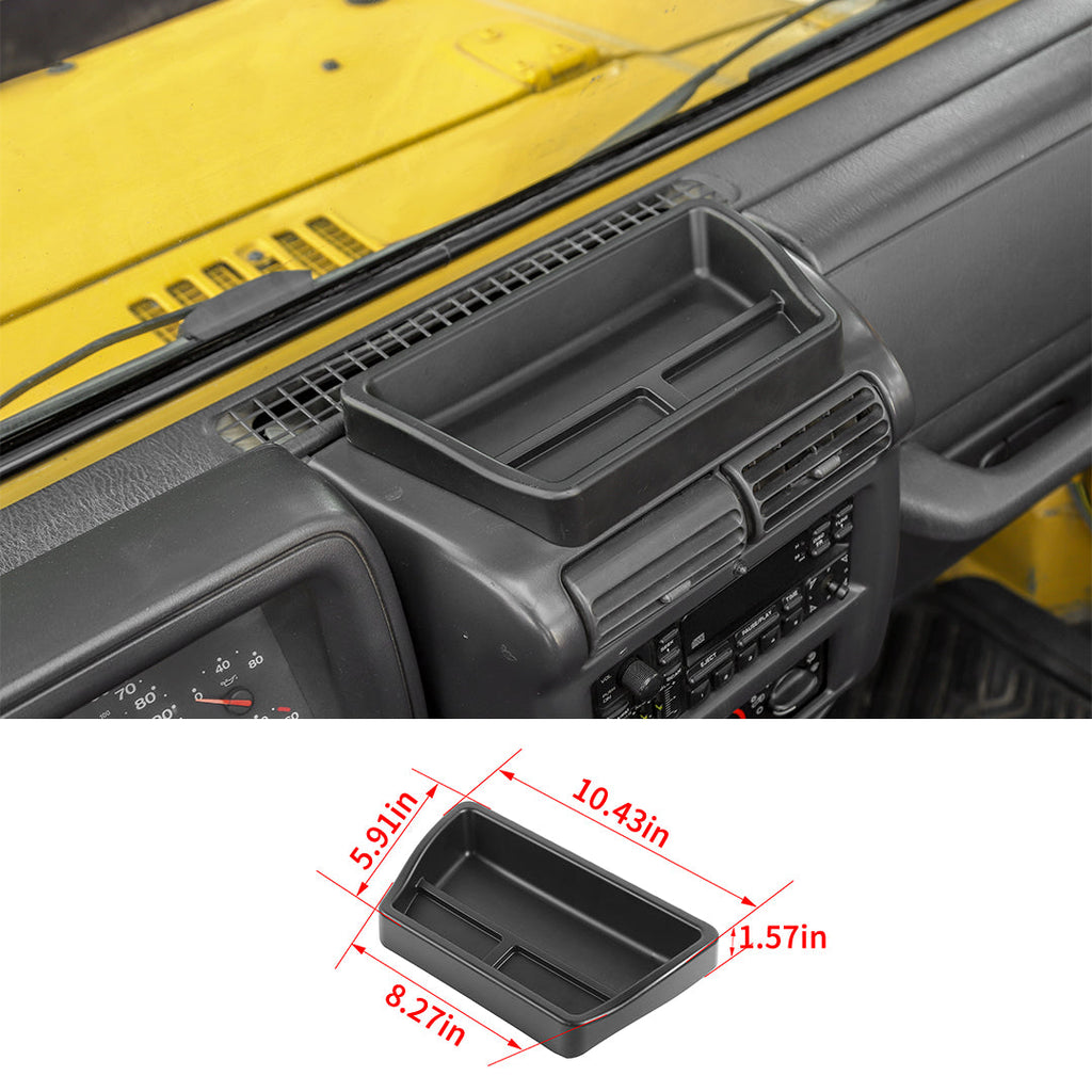 For 1997-2006 Jeep Wrangler TJ Dashboard Storage Tray Box Organizer